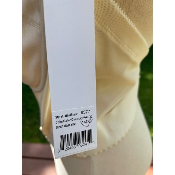 Dominique Ivory Satin Longline Strapless Bra 44DD - Picture 4 of 9